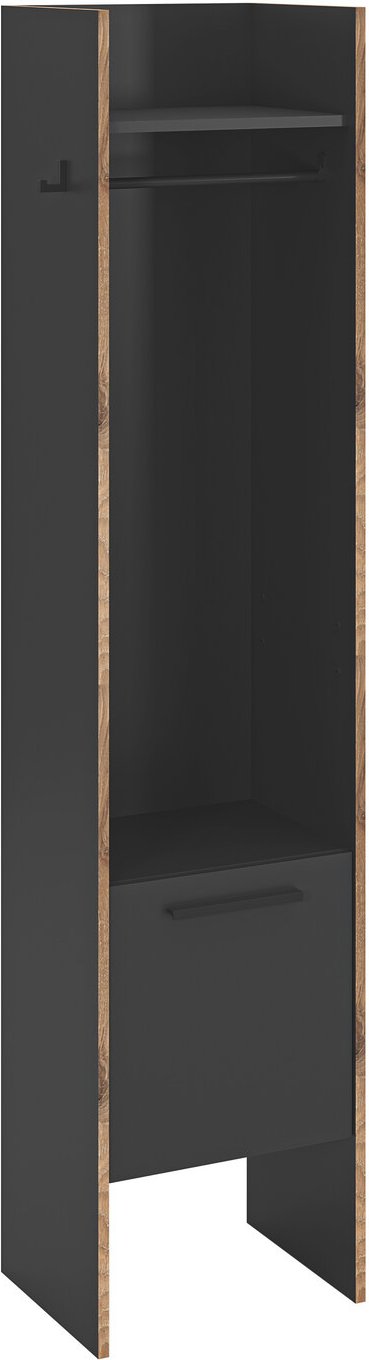MID.YOU Garderobenschrank BUENO, basalt, Holznachbildung