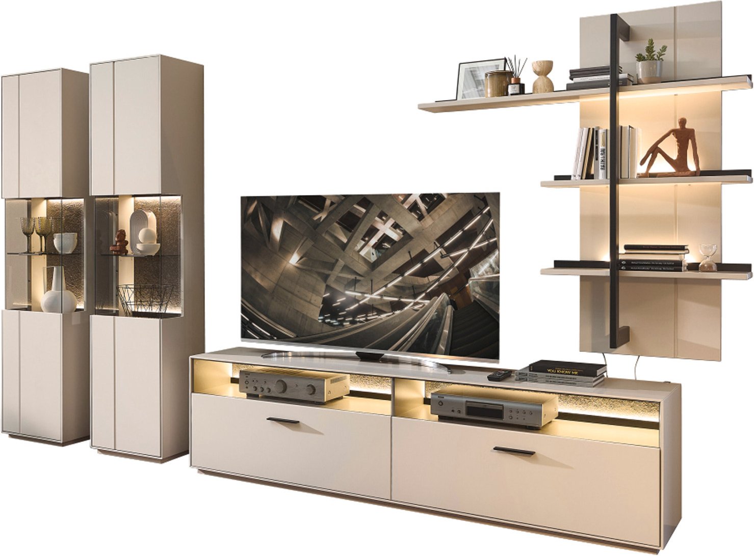 Zurbrüggen Wandkombination COMO, Holzfurnier