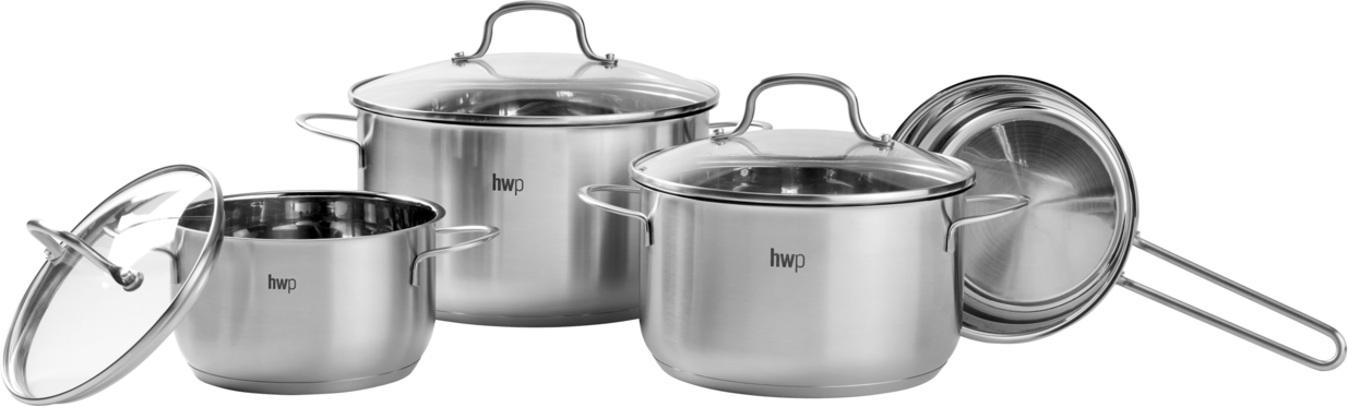 Homeware Kochtopfset 4-tlg., Edelstahl