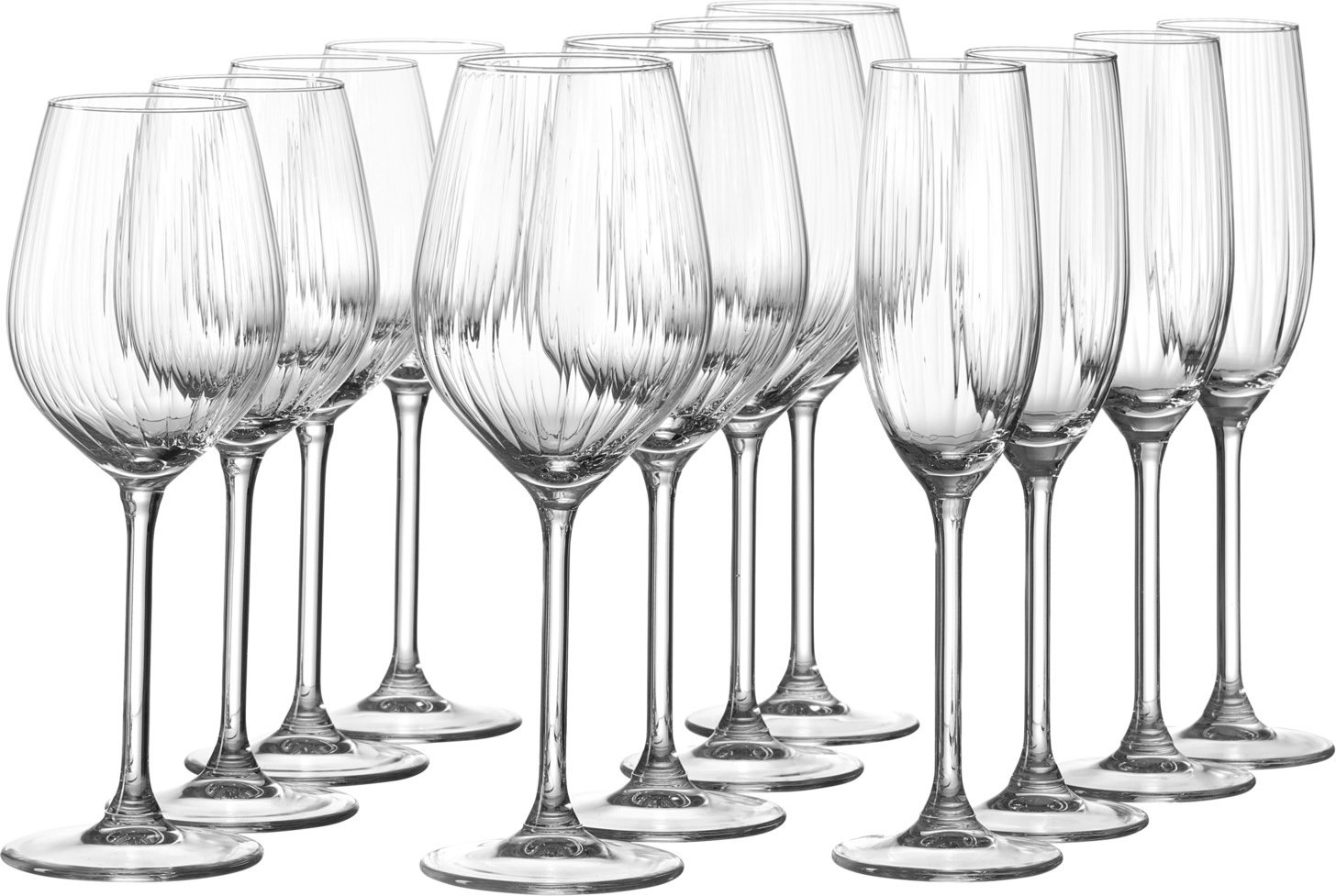 Ritzenhoff & Breker Stielgläser 12-tlg. LEONA, Glas