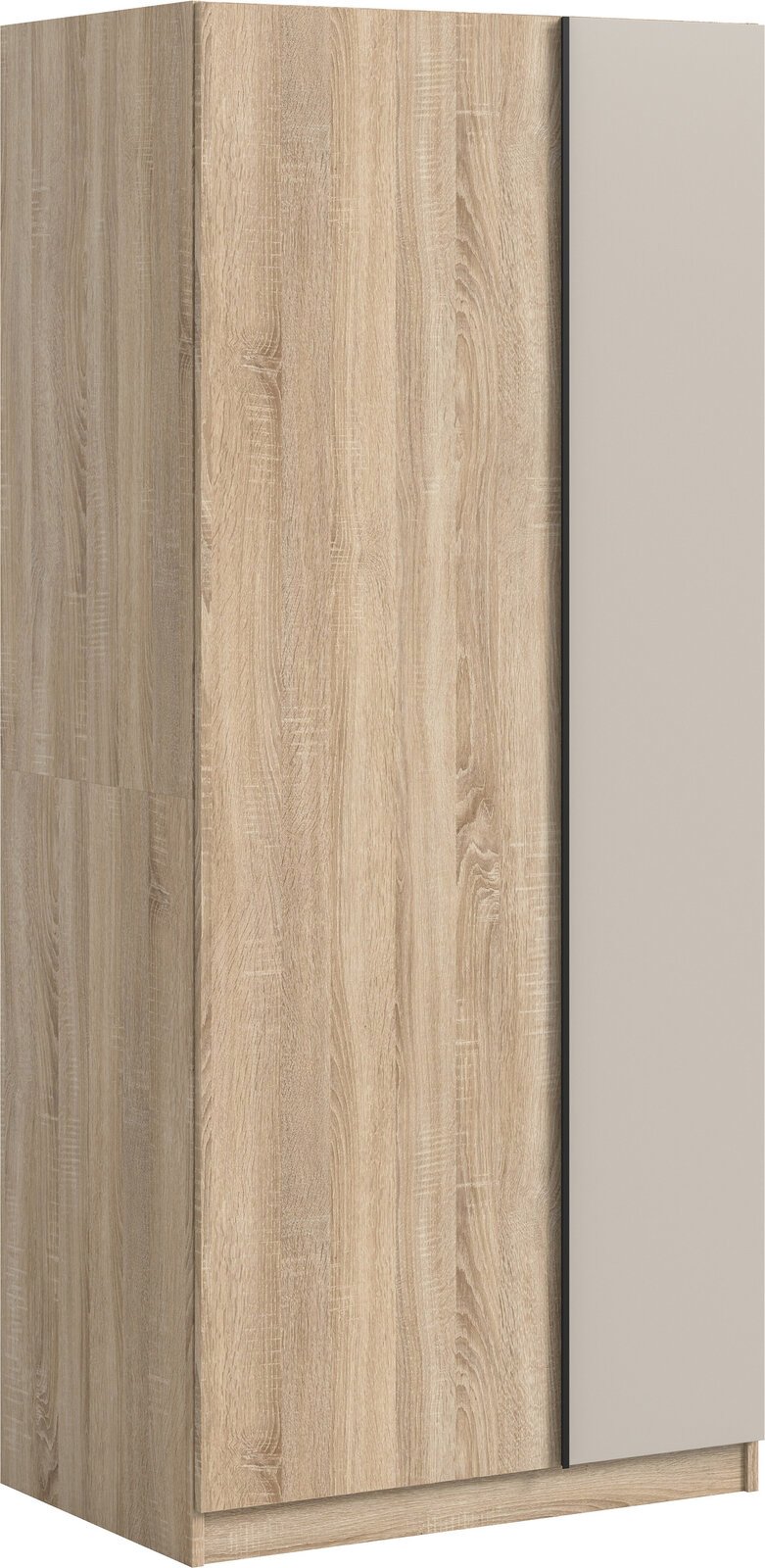 MID.YOU Kleiderschrank 2-türig OAKLAND, Eiche sägerau/sonoma,...