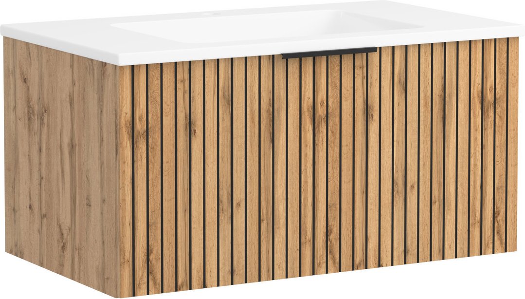 XORA Waschtisch-Set 80 cm LIVERPOOL, Holznachbildung
