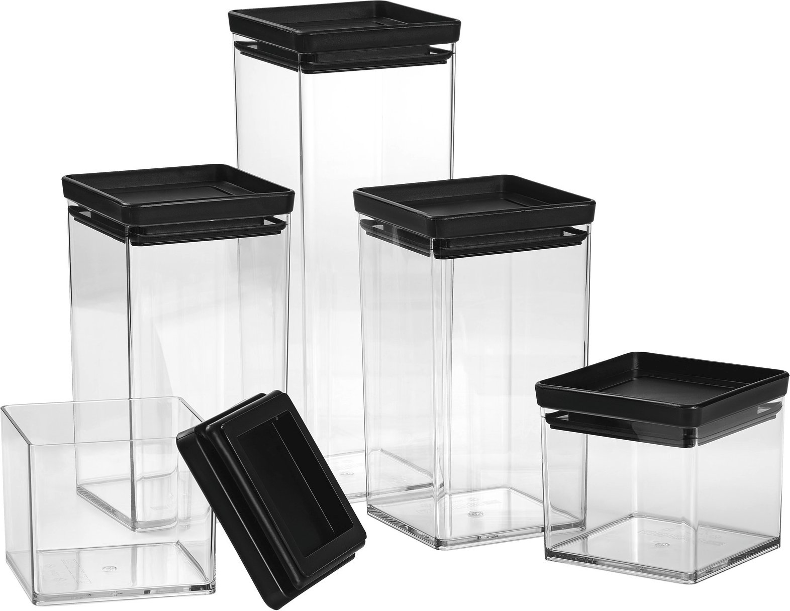 Homeware Vorratsdosen Set 5-tlg, Kunststoff