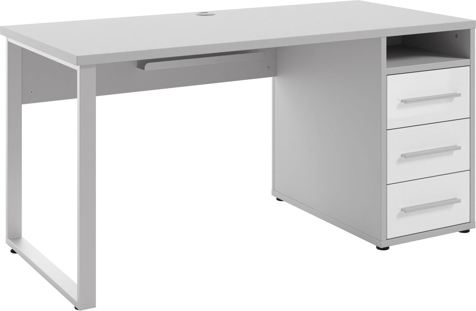 Manjana Schreibtisch -Glas- TEXAS, Holz