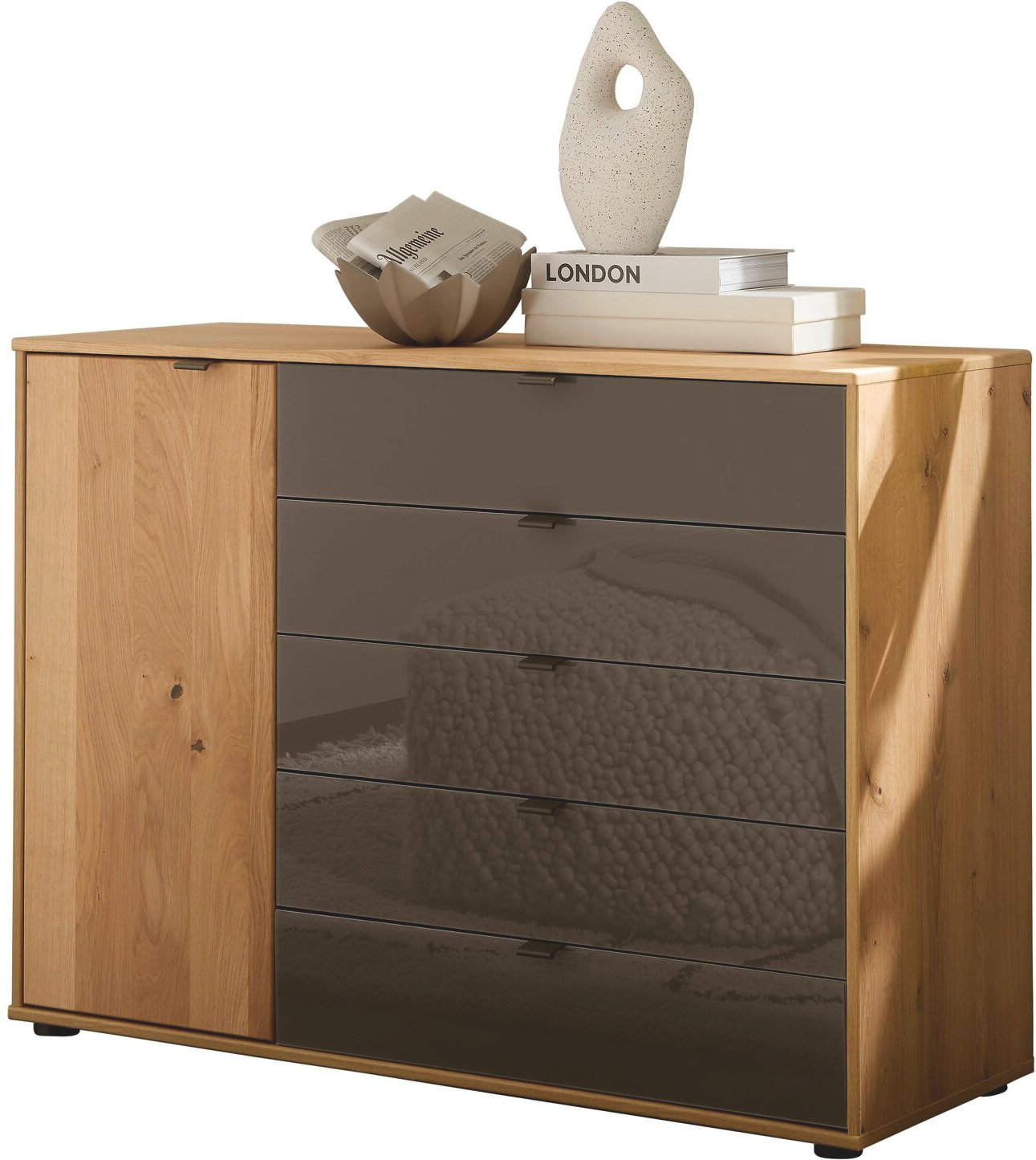 Linea Natura Kommode CARDIFF, Teilmassiv