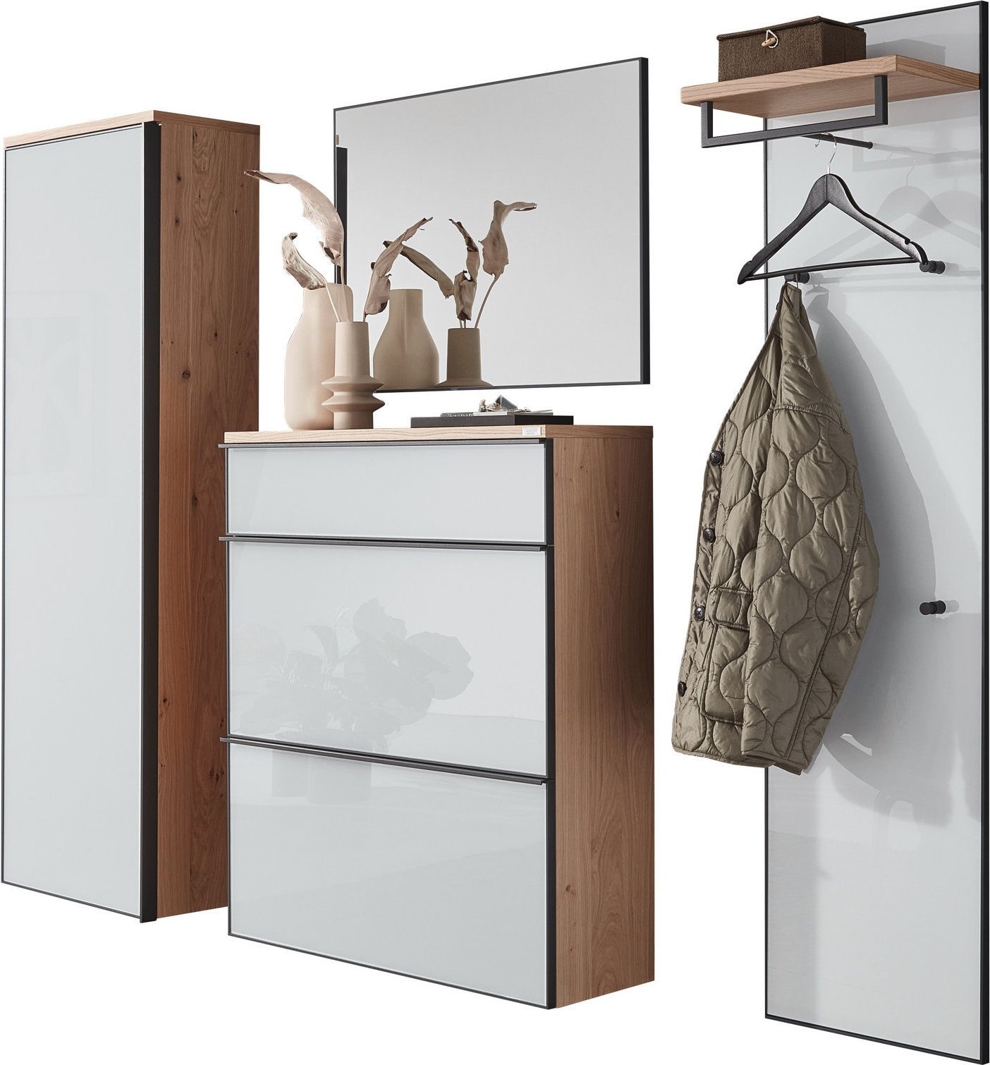 Dieter Knoll Garderoben-Set 4-tlg. ATINA, Glas