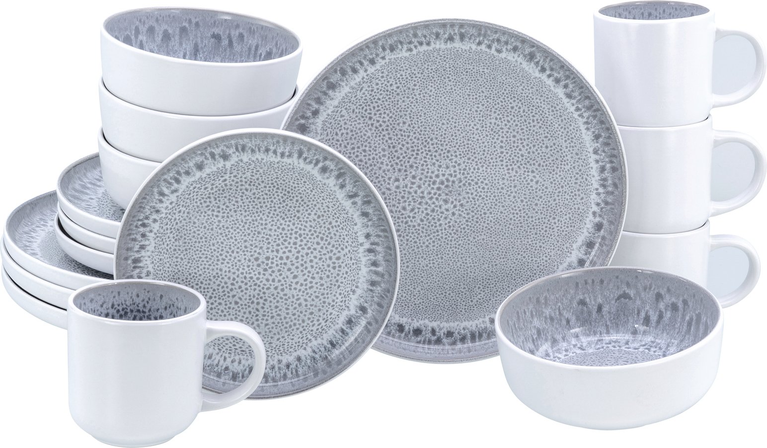 Thumbnail - Creatable Kombiservice 16-tlg. NORDIC FJORD, Steinzeug