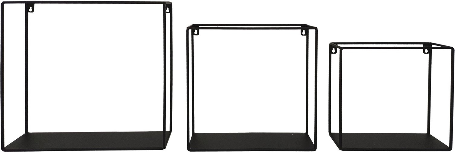 XORA Wandregal 3er Set TINA, Metall