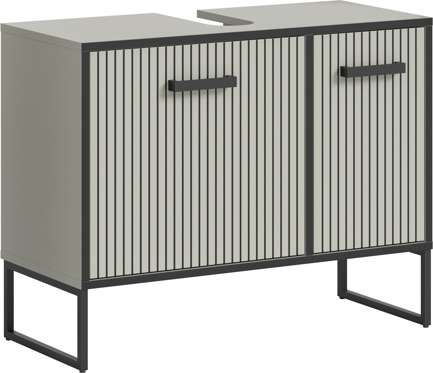 MID.YOU Waschbeckenunterschrank BAGNO, Holznachbildung