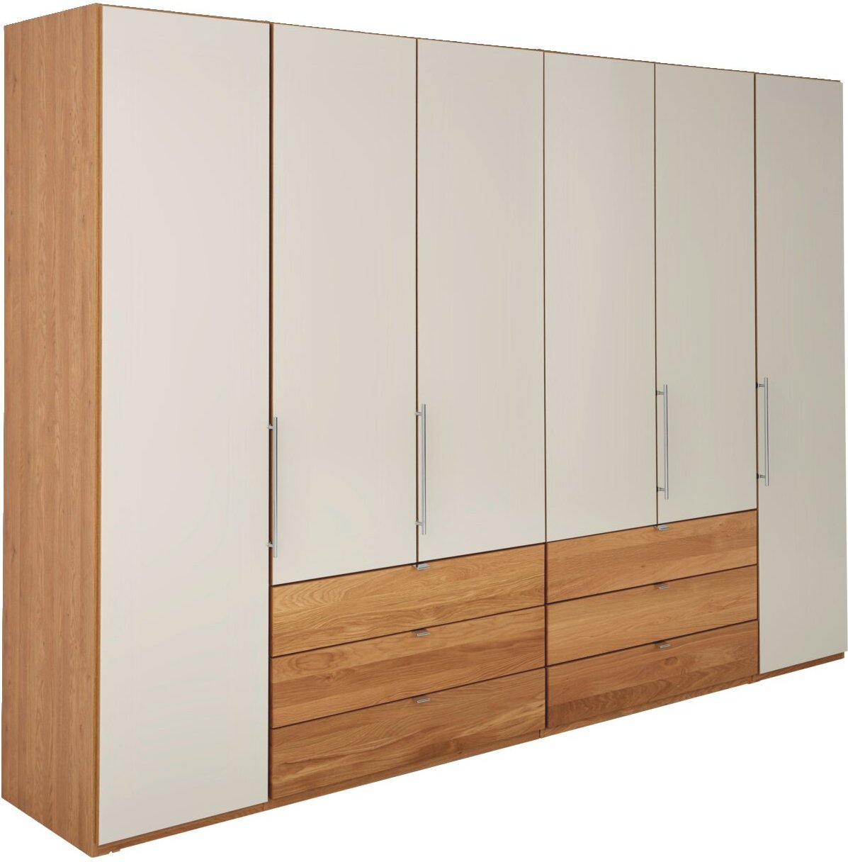 Dieter Knoll Gleittüren-Funktionsschrank AMATO, eiche, Teilmassiv