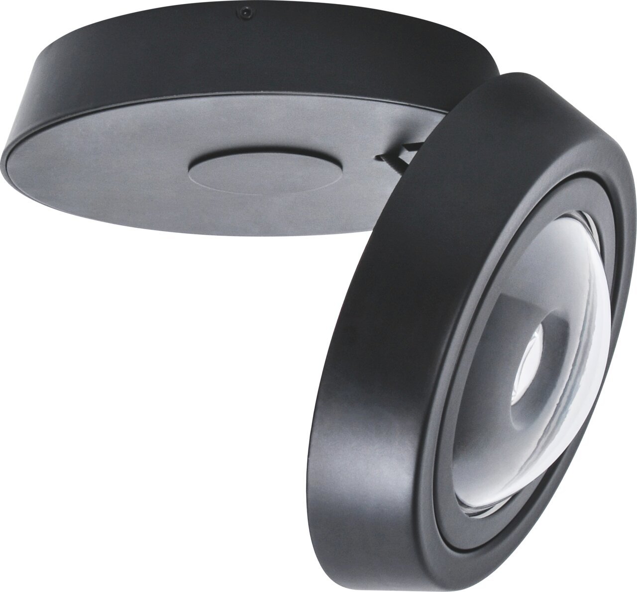 Megatron LED-Deckenleuchte SOLO MOVIMENTO, schwarz, Metall