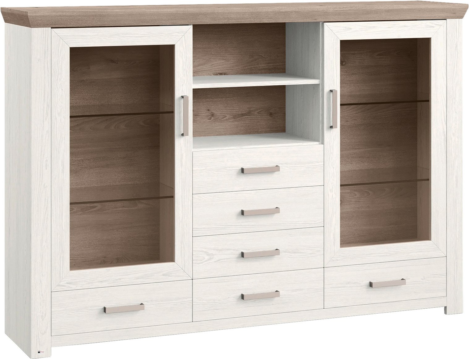 Thumbnail - Set one by Musterring Highboard SET ONE YORK, Holznachbildung