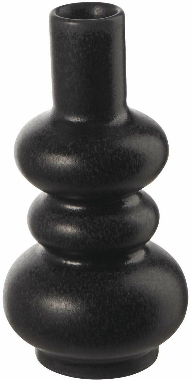 ASA SELECTION Vase Black Iron, Steingut