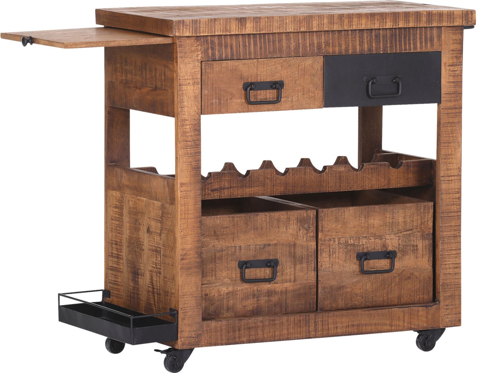 Z2 Servierwagen BARNEY, Massivholz