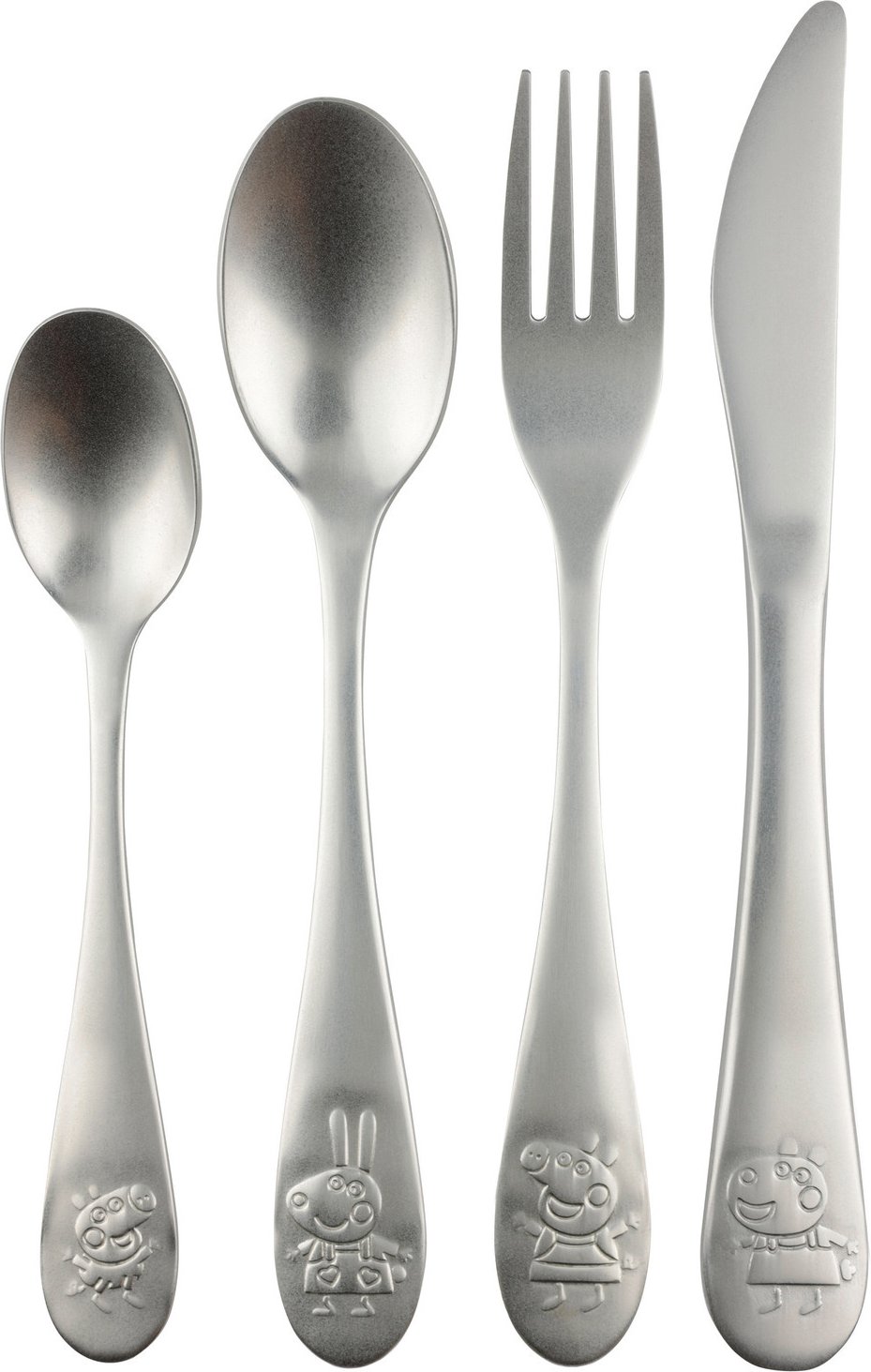 Peppa Pig 4tlg. Edelstahlbesteckset PEPPA PIG, Edelstahl