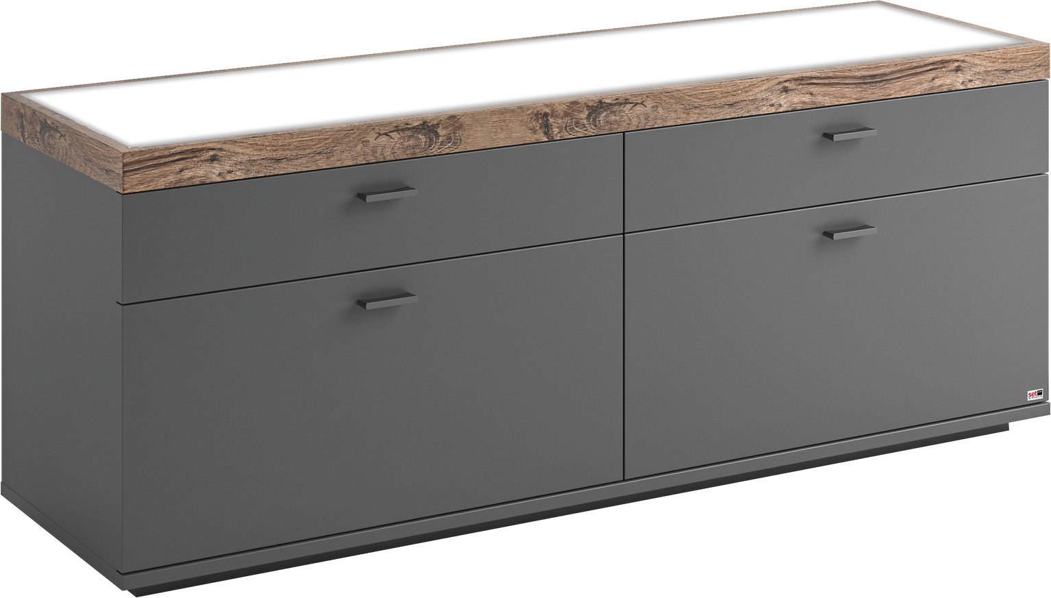 Set one by Musterring TV-Lowboard SET ONE LANCASTER, Holznachbildung