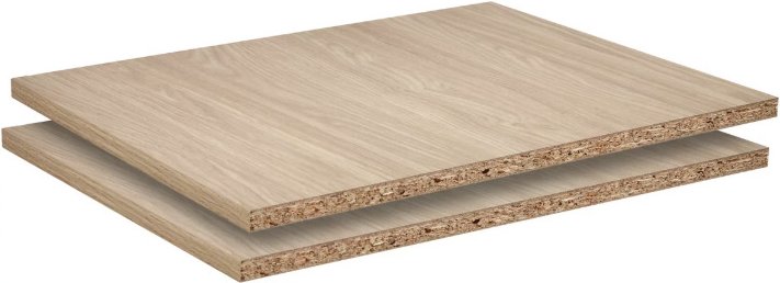 Hom´in Einlegebodenset 2er UNIT, Holznachbildung