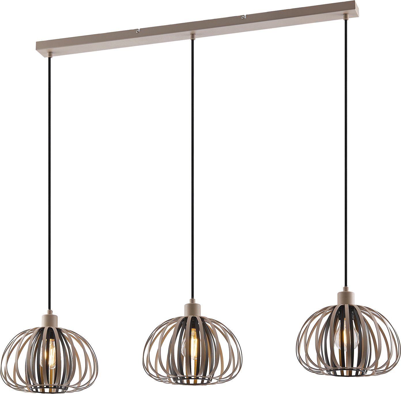 Novel Hängeleuchte, schwarz-akazie, Metall