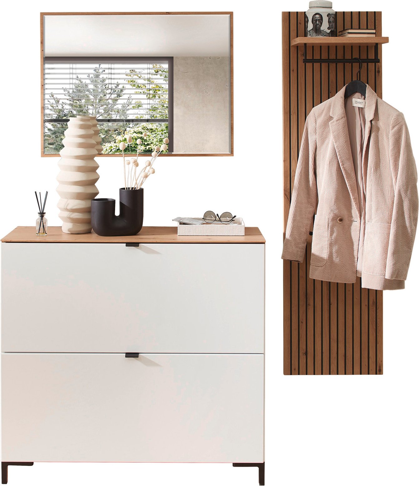 Voleo Garderoben-Set DIANA, Holznachbildung