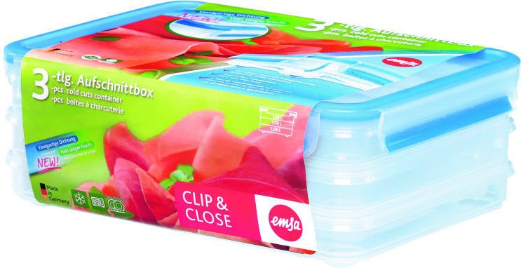 Emsa Aufschnittbox CLIP & CLOSE 1 L, Kunststoff