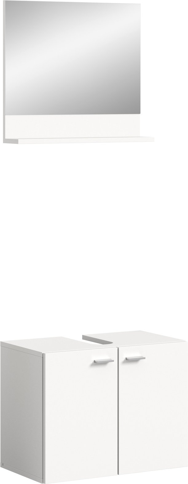 MID.YOU Waschbeckenunterschrank inkl. Spiegel BOSTON, Holznachbildung