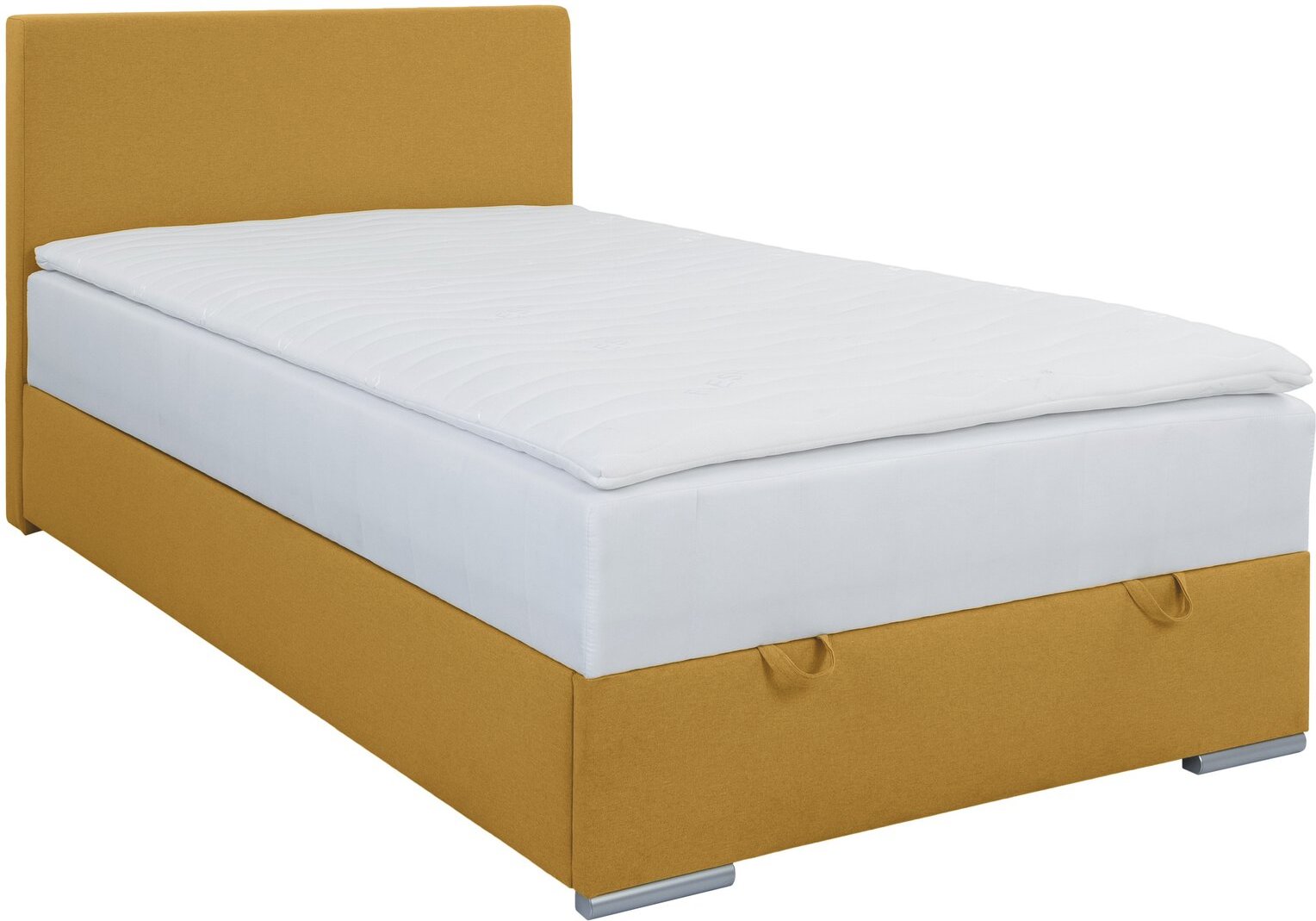 Thumbnail - Z2 Boxspringbett TOM, gelb, Stoff