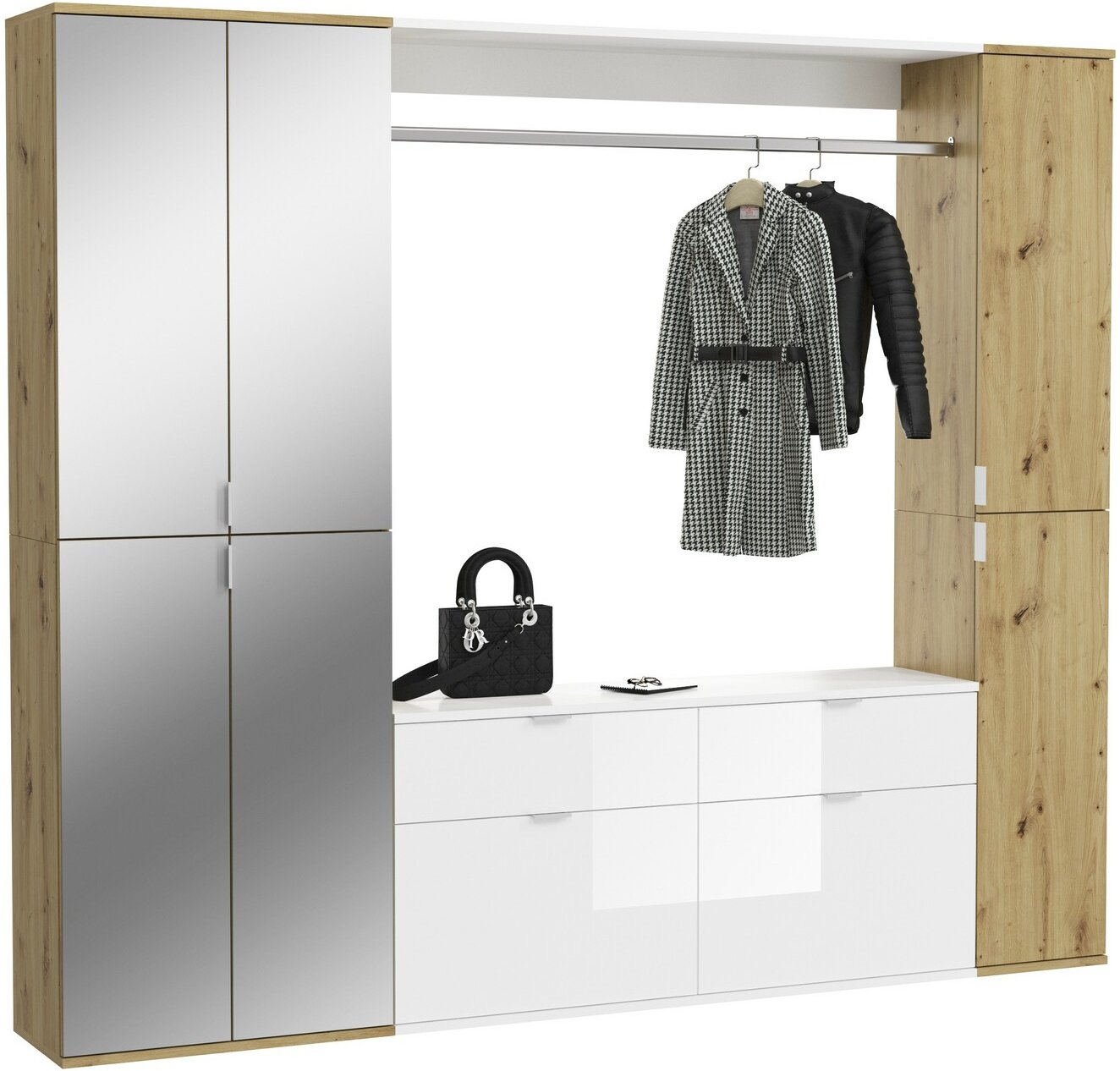 MID.YOU Garderobenkombination PROJEKT X, Holznachbildung