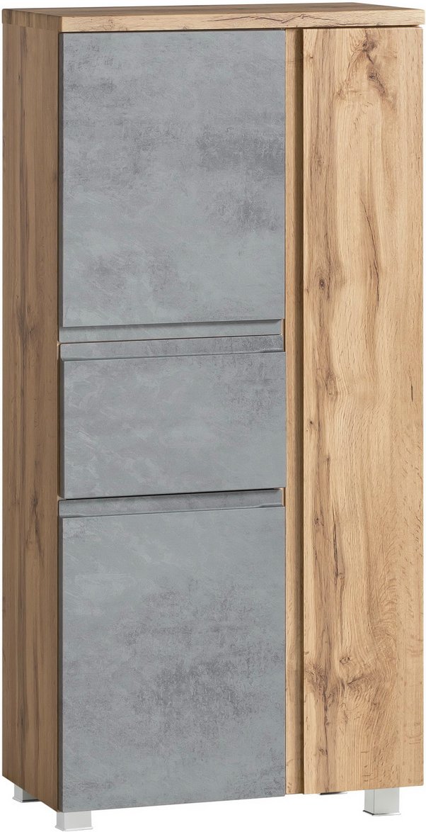 XORA Midischrank VARESE, beton, Holznachbildung