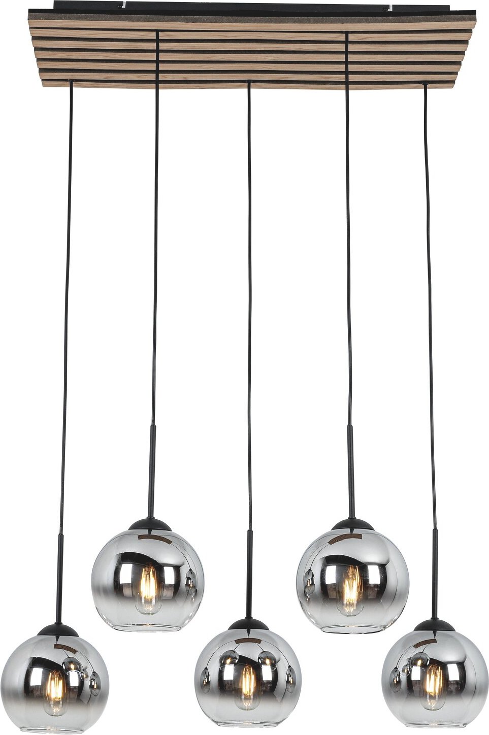 Novel Hängeleuchte FONTANA, chrom, Metall