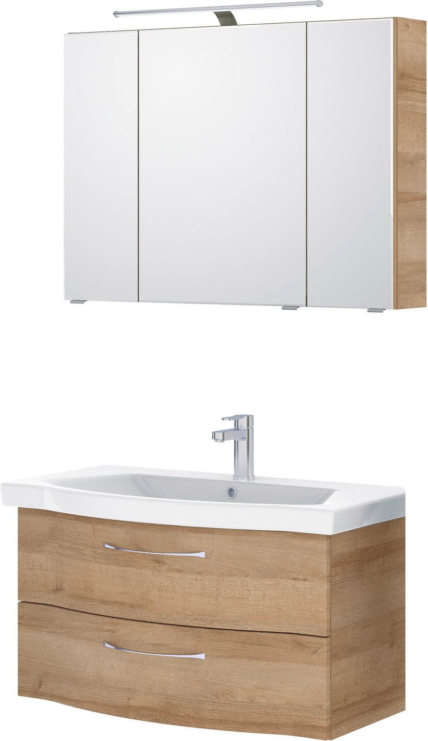 Pelipal Badblock SERIE 6005 SPRINT, Holznachbildung