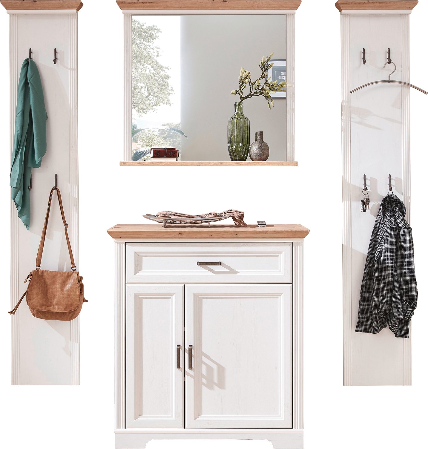Landscape Garderoben-Set JUDITH, Holznachbildung