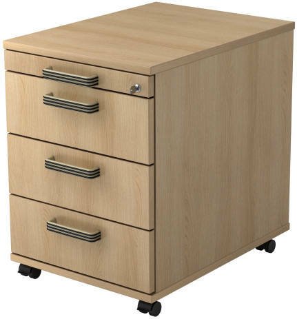 Cantus Rollcontainer FLIXX, Holznachbildung