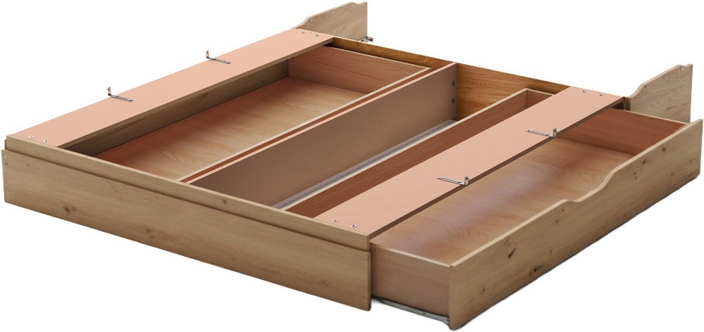 Venda Großraum-Bettschubkasten NEW YORK, Teilmassiv