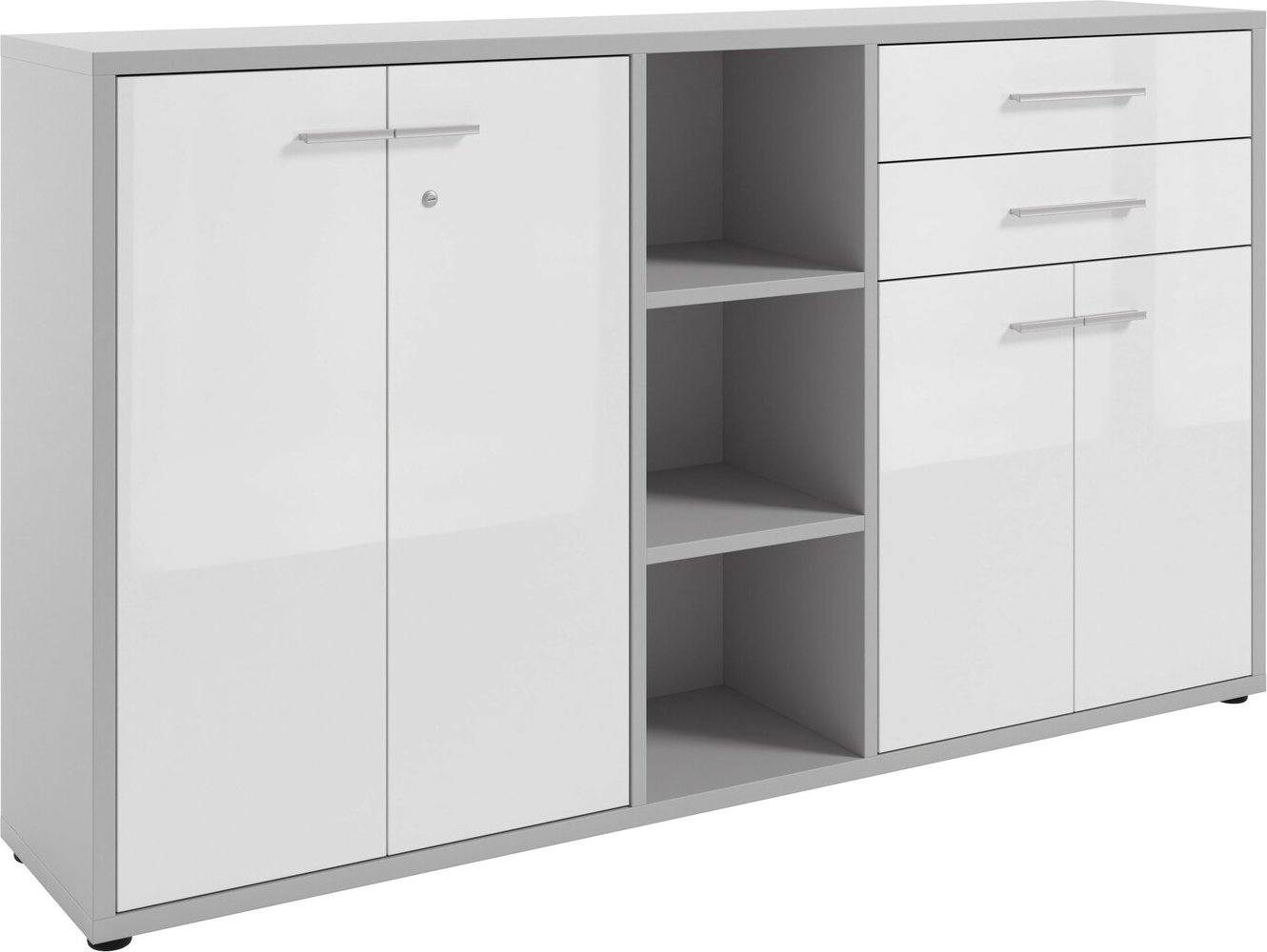 Thumbnail - Manjana Aktenschrank -Glas- TEXAS, Holz