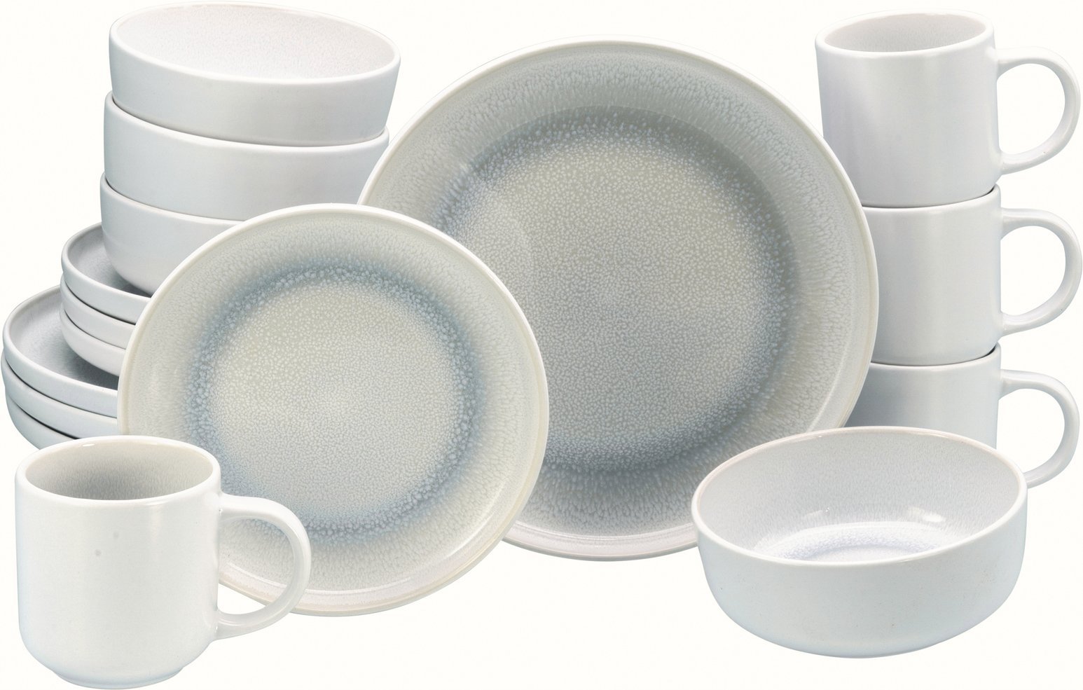 Creatable Kombiservice 16-tlg. NORDIC FJORD, Steinzeug