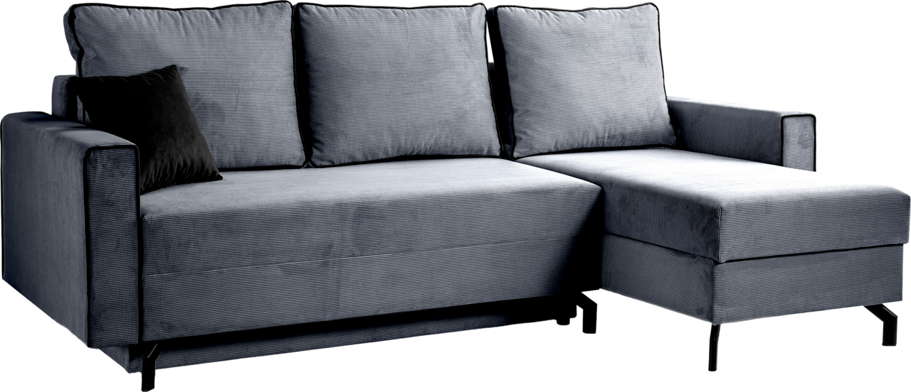 MID.YOU Schlafsofa L-Form rechts MARTI, Polyester