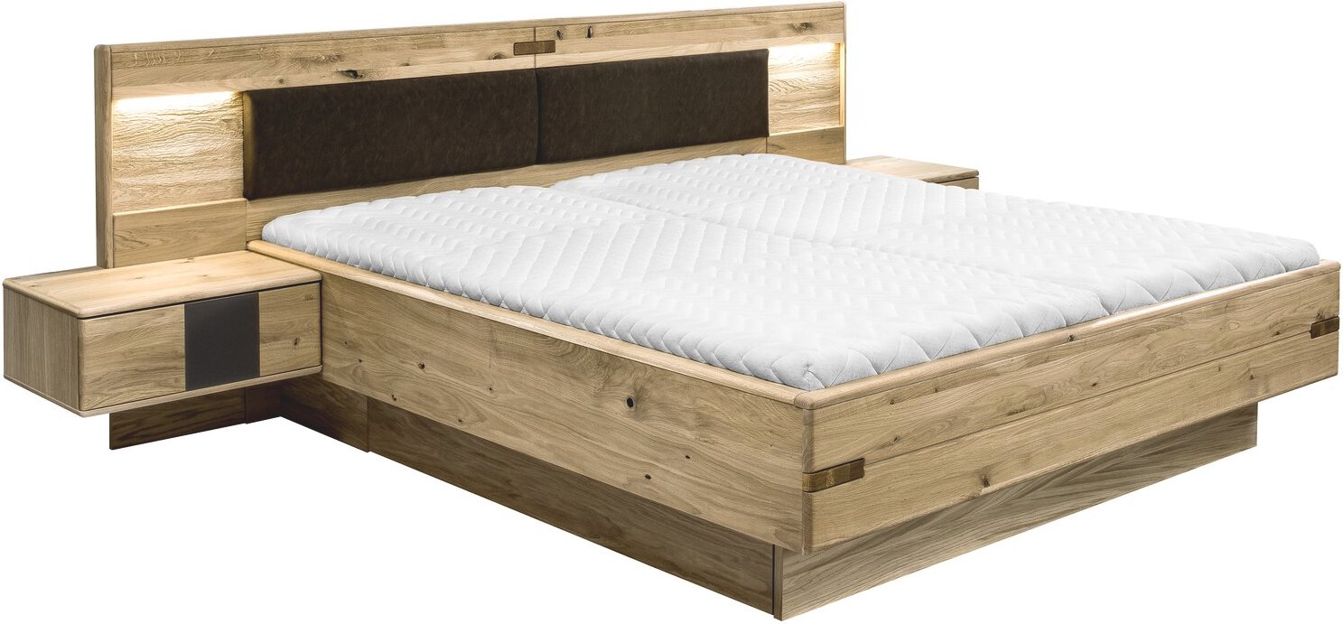 Linea Natura Bett TABILO, Holzfurnier