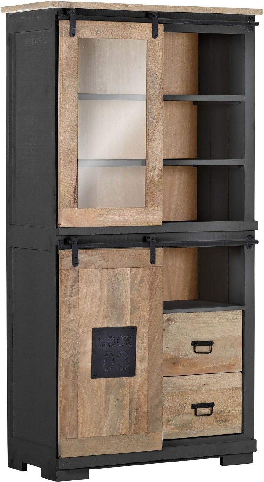 Landscape Vitrine DOCK 03 AN, Massivholz