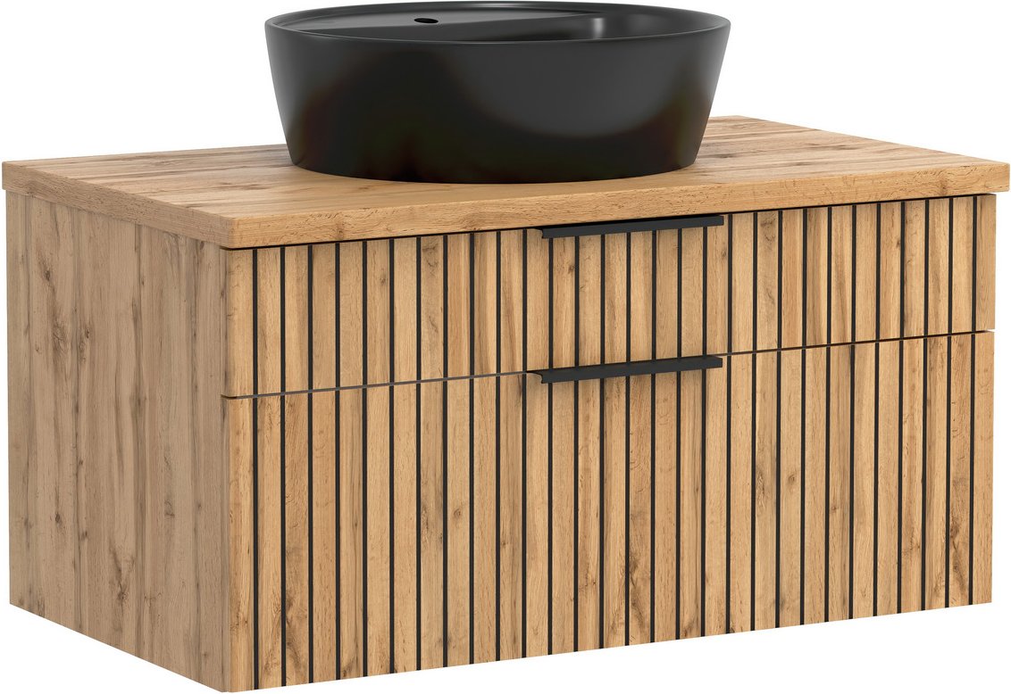 XORA Waschtisch-Set 80 cm LIVERPOOL, Holznachbildung