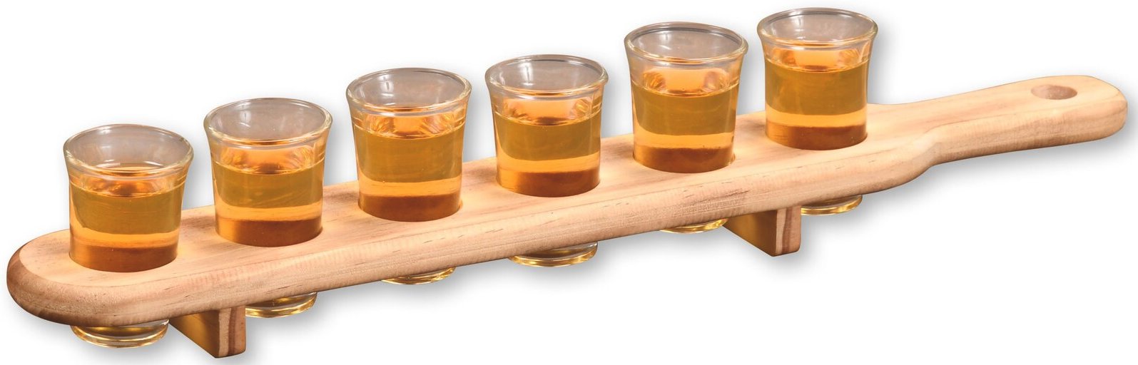 Kesper Schnapsglasträger inkl. 6 Gläser, Kiefer