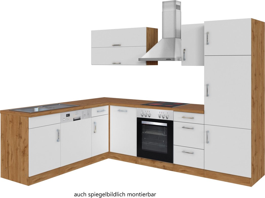 Held Möbel Eck-Küchenzeile SORRENTO, Holznachbildung