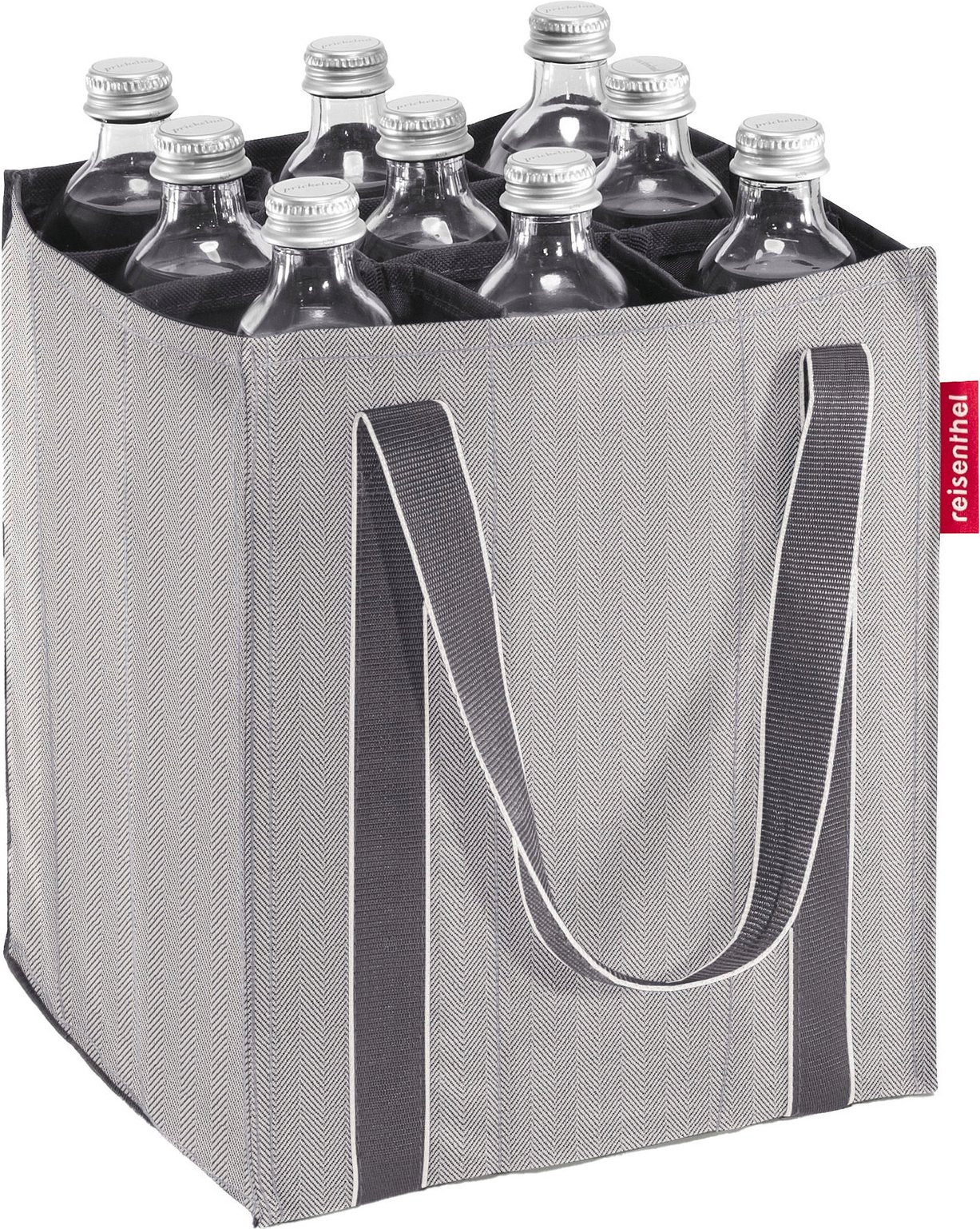 Reisenthel Bottlebag Herringbone grey, Polyester