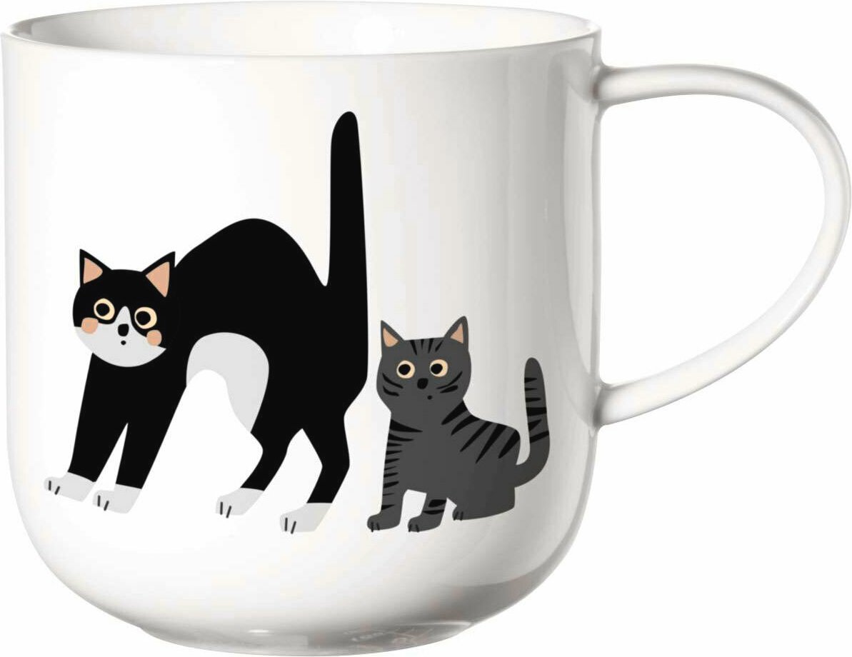 ASA SELECTION Henkelbecher Surprised Cats, Bone China