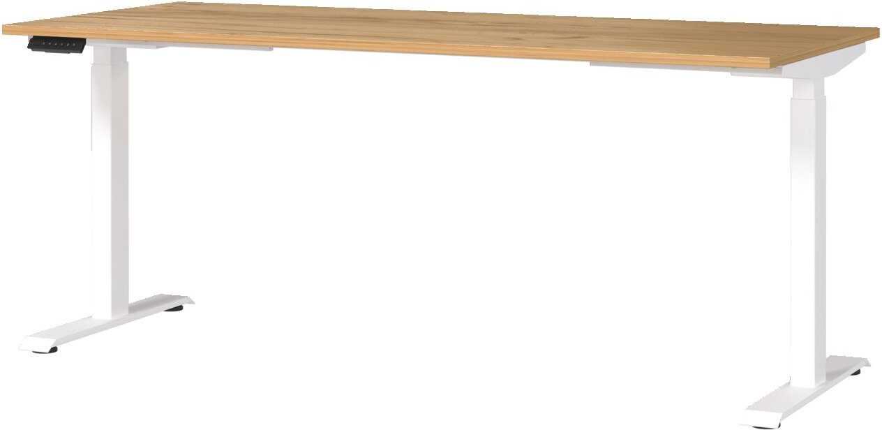 E-Serie E-Schreibtisch E-SYSTEM, eiche, Holznachbildung