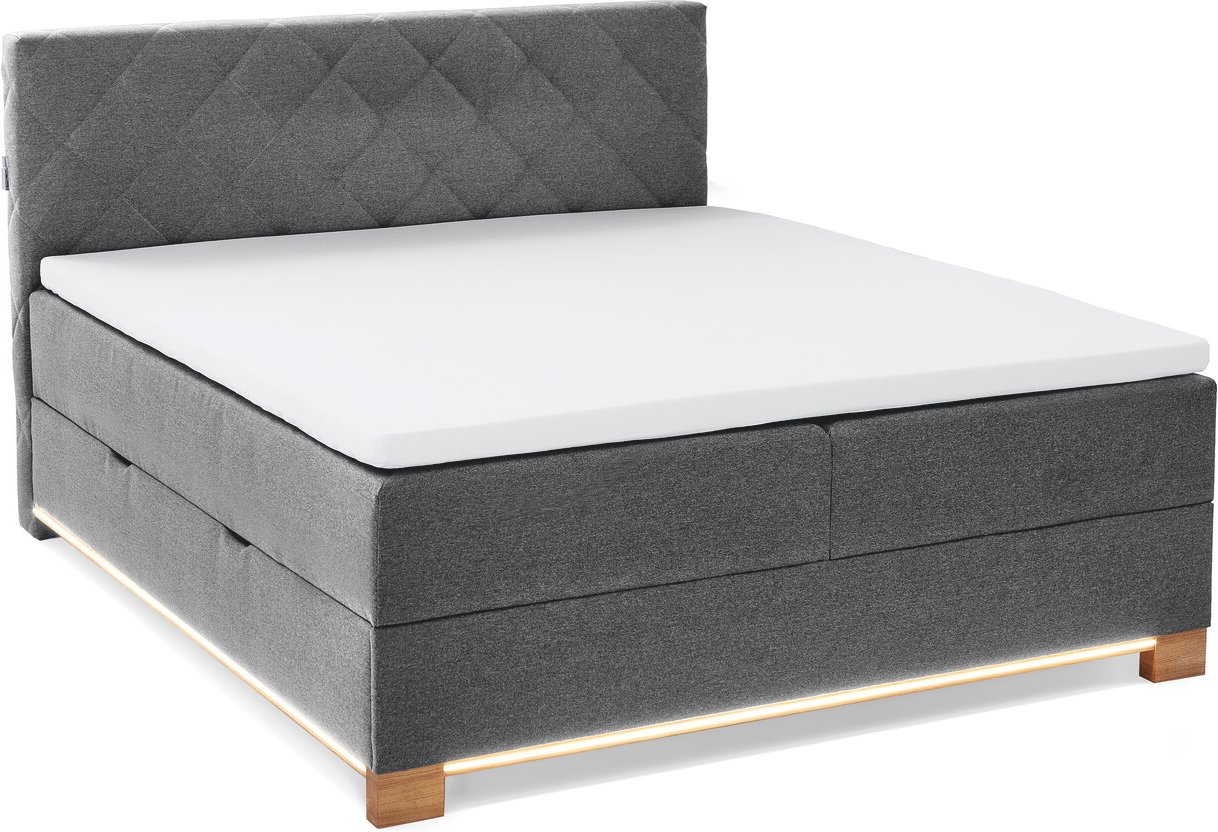 XORA Boxspringbett MESSINA, Stoff