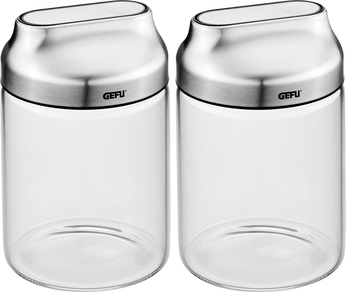 GEFU Vorratsdosen 700 ml, 2 St. - X KIPPO, Edelstahl