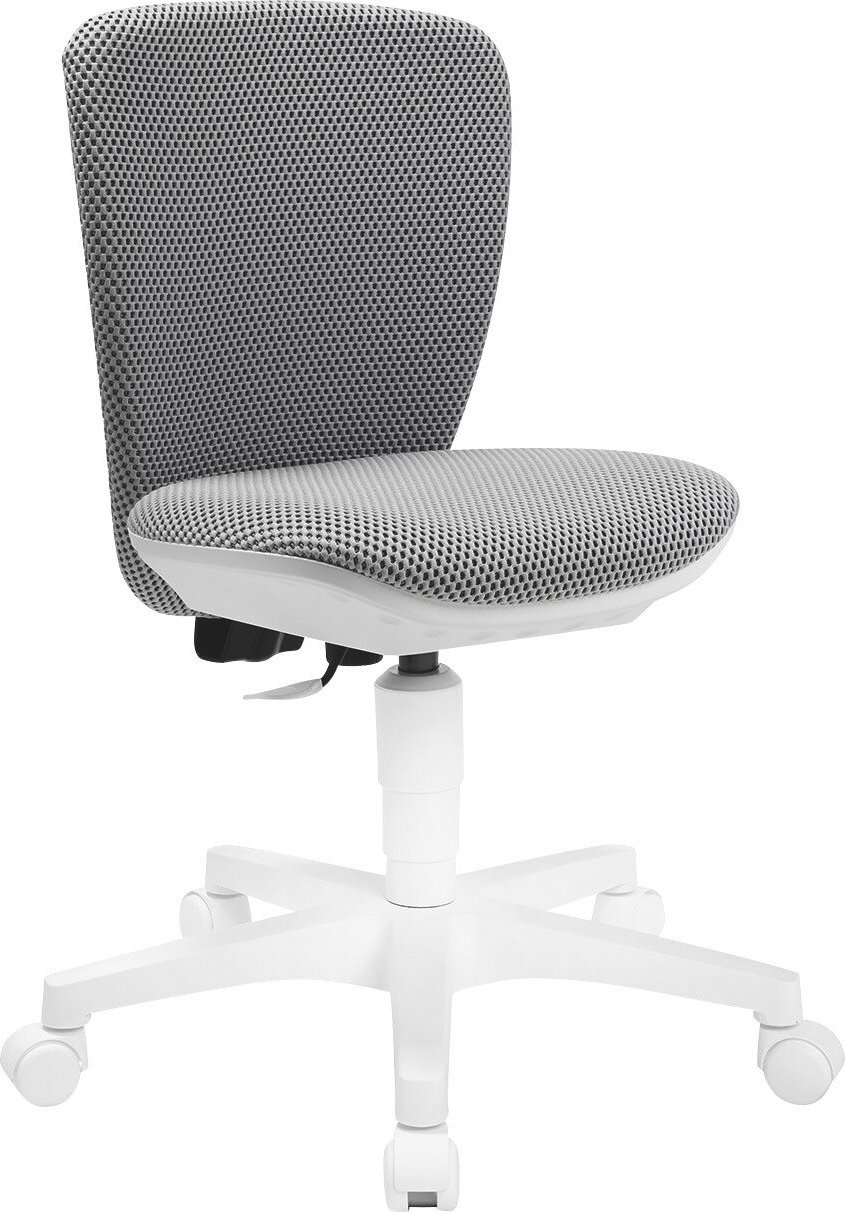 Sitness Kinder-und Jugenddrehstuhl HOME SCOOL, weiß/grau, Stoff