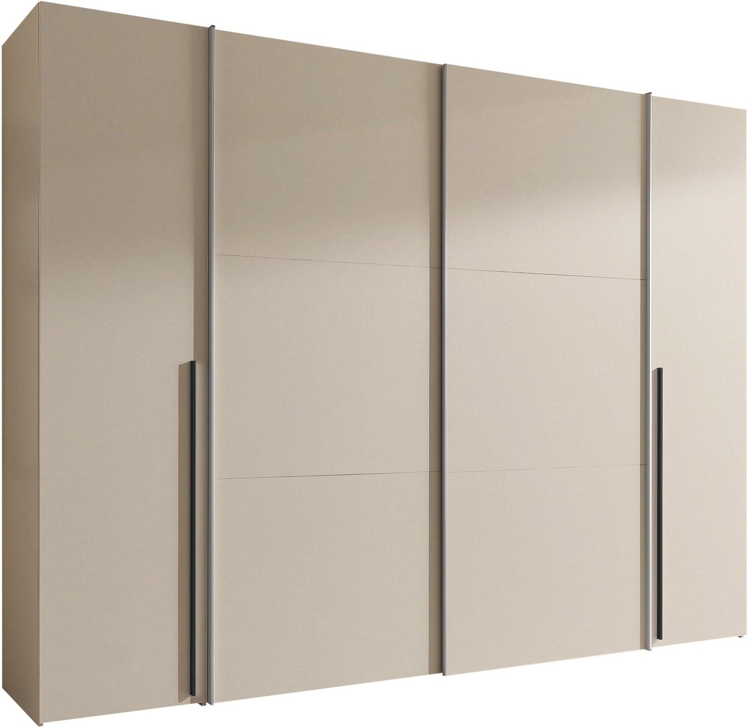 Z2 Dreh-/Schwebetürenschrank 4trg MATURS, Kaschmir, Holznachbildung