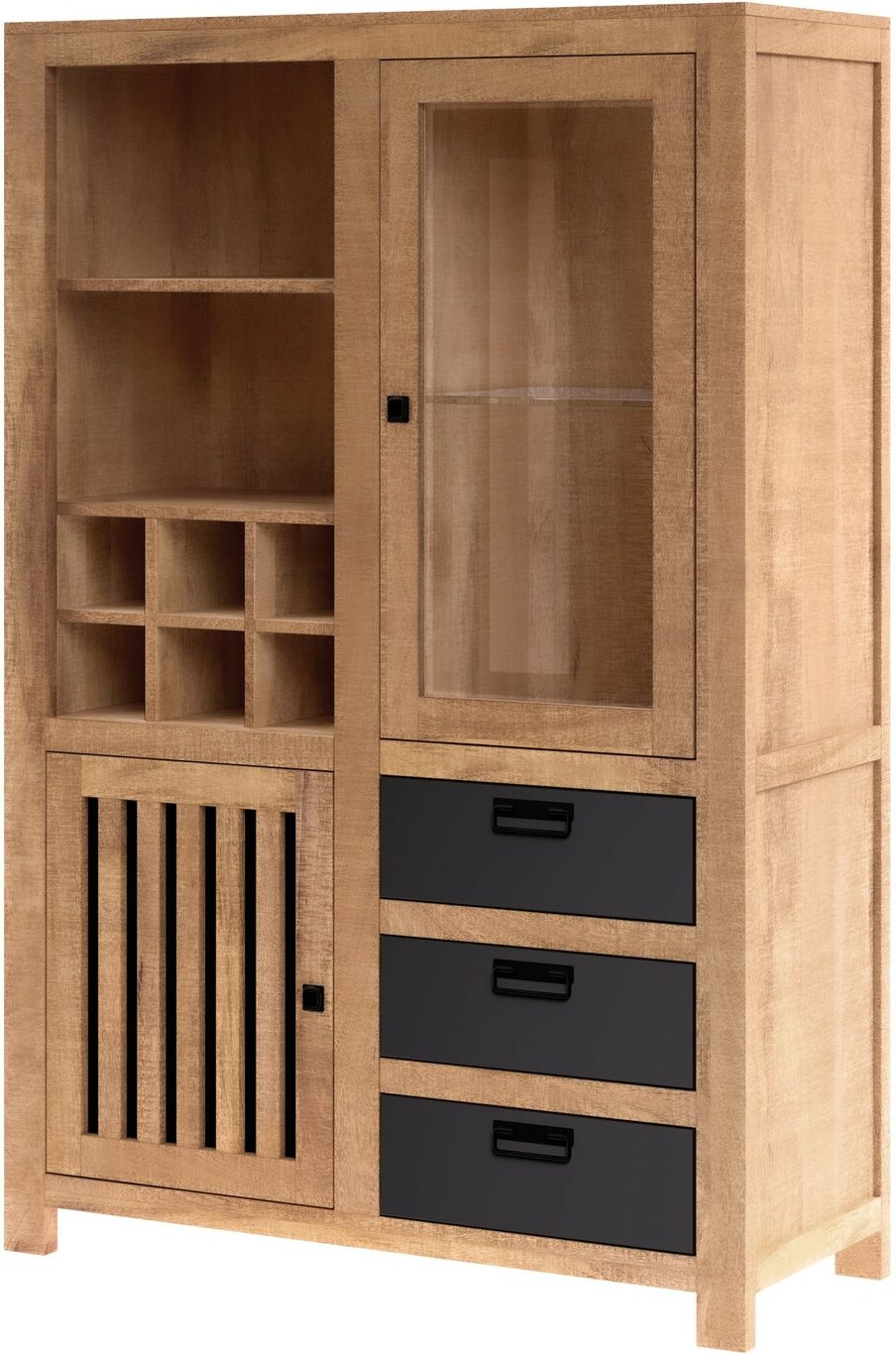 Landscape Highboard BARANDA, Massivholz