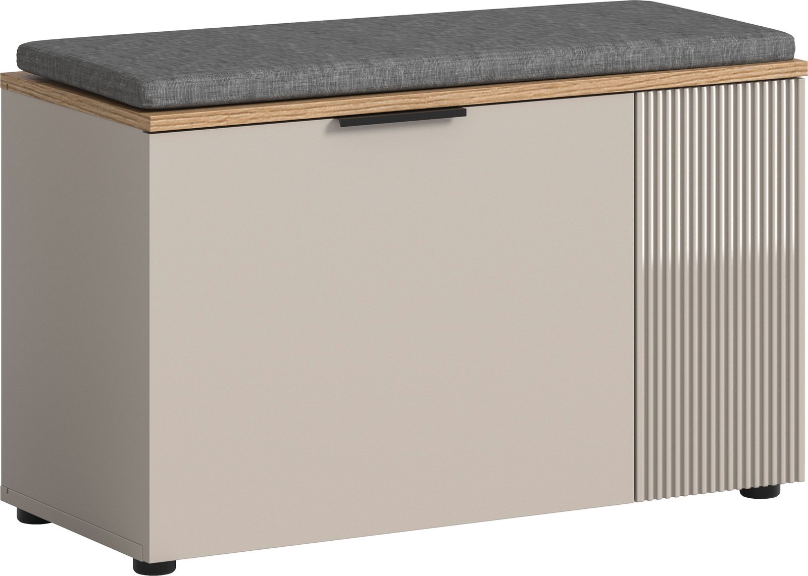 MID.YOU Sitzbank inkl. Sitzkissen SLIDE, Holznachbildung